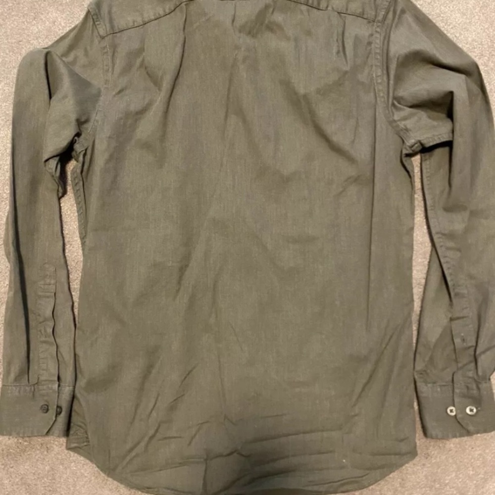 Banana Republic Mens Olive Green Sz. S 14-14 1/2
